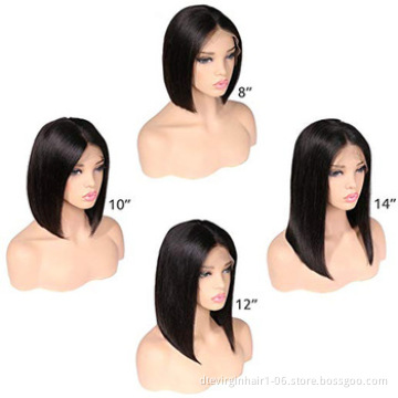 LSY China Natural Color Long Swiss Lace Straight Hair Wig For Black Women 100% Raw Indian Human Hair Lace Front Wig